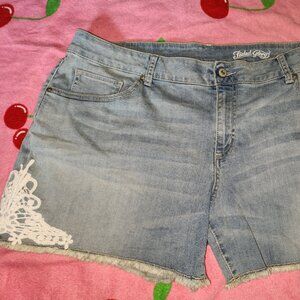 Plus sized Faded Glory denim shorts